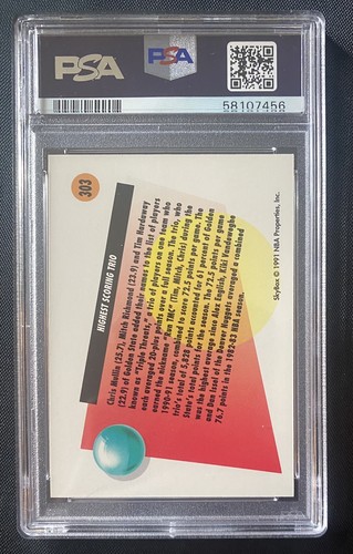 Warriors RUN TMC ~ PSA 10 Gemas Como Nuevo TRÍO DE MAYOR PUNTUACIÓN Skybox #303 ~ Pop 12 - Imagen 2 de 2