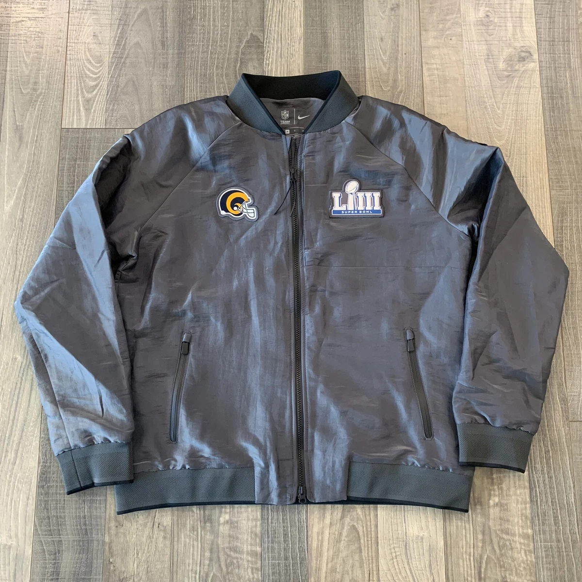 Nike Super Bowl LIII Los Angeles Rams Media Night Bomber Jacket