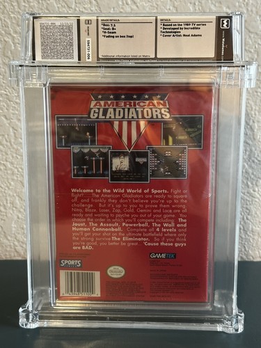 American Gladiators Nintendo NES Gametek WATA 7.5 B+ - Picture 5 of 8