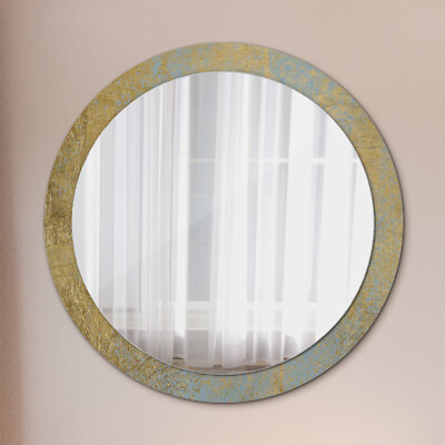 Wandspiegel Mit Dekoration Glasrahmen Badspiegel golden Folie Textur