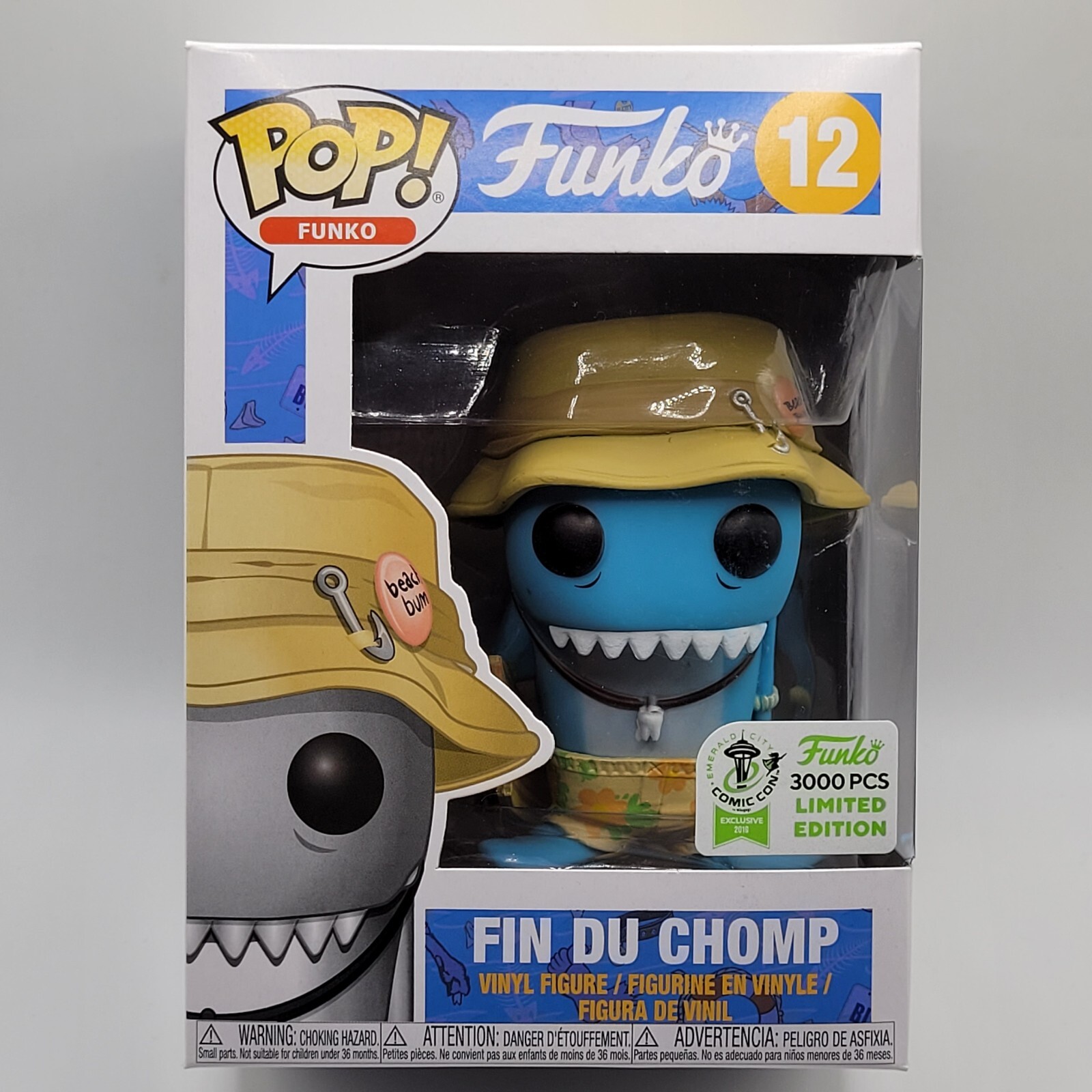 Funko Pop! Vinyl: Funko - Fin Du Chomp #12 Exclusive W/Pop Protector