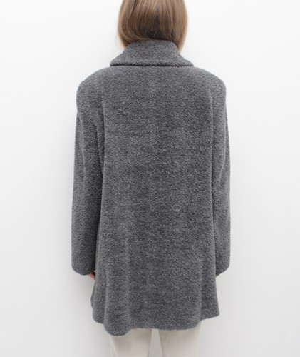 Women's Cinzia Rocca Icons Alpaca Wool Midi Coat Overcoat made in ITALY US10 ~M - Picture 10 of 14