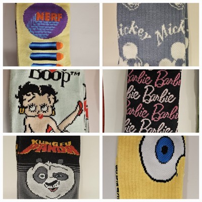Novelty Socks Nostalgia Odd Crazy Multipack Ankle Calf Inventory Low $4 Shipping