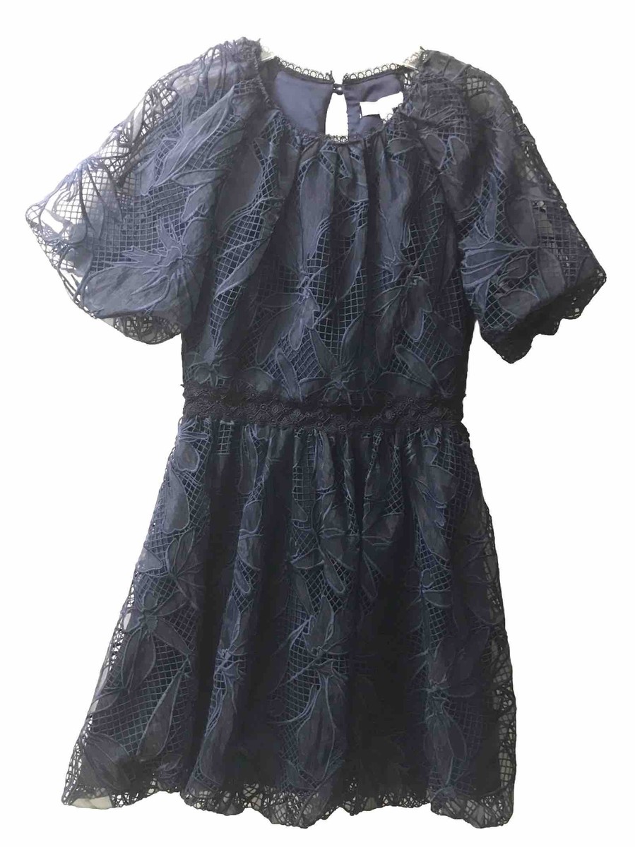ml monique lhuillier lace puff sleeve dress Lace Puff Sleeve Dress