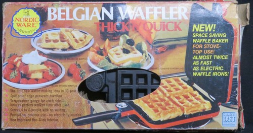nordic ware cast aluminum stovetop belgian waffler