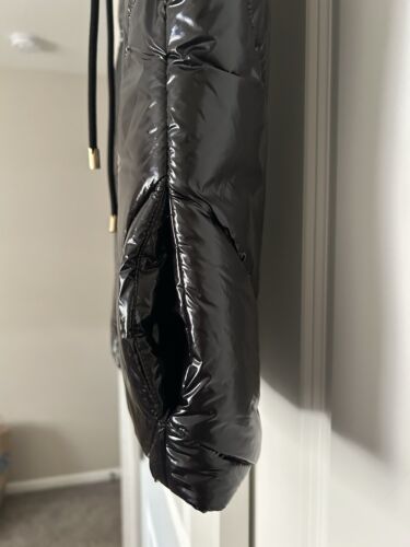 New! MICHAEL KORS Small Women’s Full Zip Shiny Puffer Vest Black $125 - Picture 7 of 8