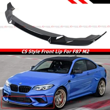 For 2016-2018 BMW F87 M2 Glossy Black CS Style Front Lip Spoiler Chin Splitter 