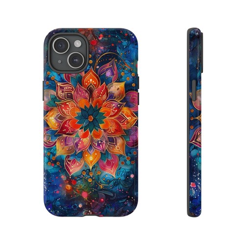 Mandala Flower Watercolor Phone Case for iPhone, Samsung Galaxy, Pixel - 第 52/256 張圖片
