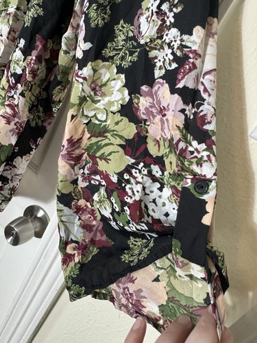 Liberty LOVE 3XL Black Floral Blouse Lace Sheer Whimsigoth Romantic Fairy Plus - Picture 9 of 12