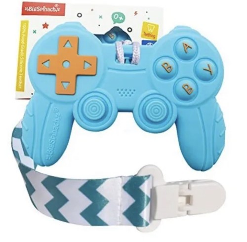 Remote Game Control Teething Toy for Babies Silicone Teether X2 - Picture 3 of 8