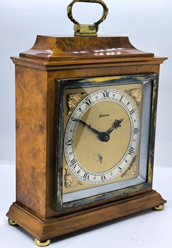 Banham Carriage Clock, Walnut Case, Junghans Quartz Movement 1960s - Picture 2 of 10