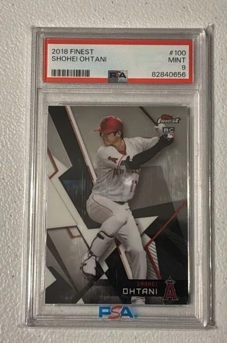 2018 Topps Finest - Shohei Ohtani #100 (RC) PSA 9