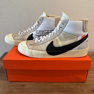 Nike x Off-White Blazer Mid The Ten White/Black/Gray Size 11 AA3832-100