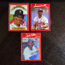 1990 Donruss - Mike Felder, Lou Whitaker & Lonnie Smith