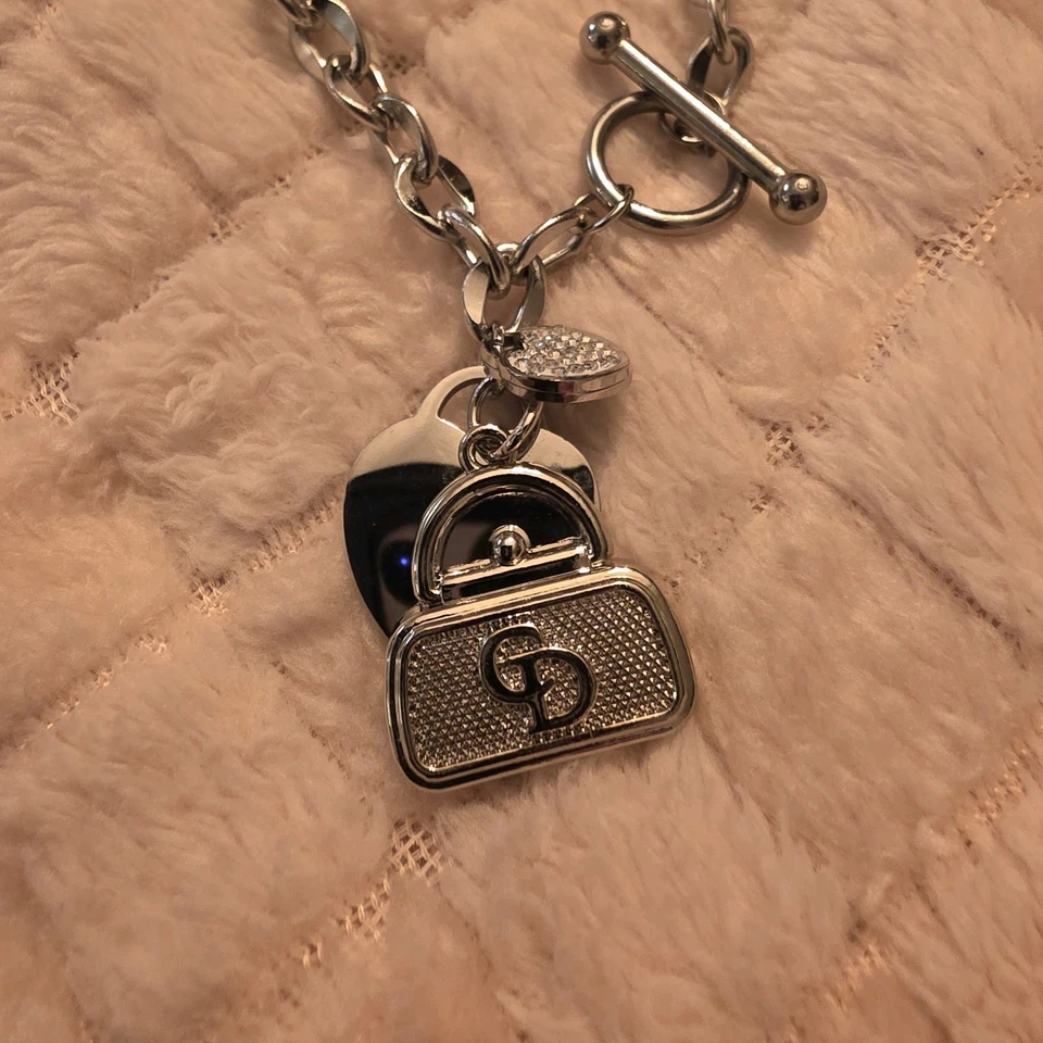 Christian Dior Handbag Charm On A Toggle Chain Necklace - Image 3 of 4
