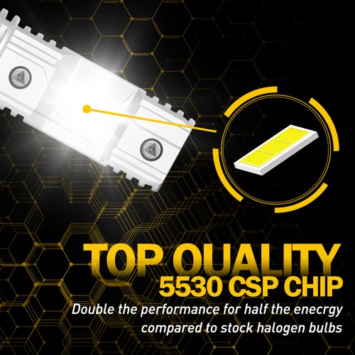H7 LED Headlight High Beam Low Bulb 6000K White 110W Bright CSP Chip 1-10Set - Picture 9 of 13