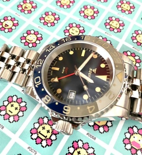 Squale 30 ATMOS Tropic GMT Ceramica Watch Men Wristwatch 1545 Full set 40mm Rare