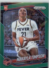 2025 Panini Prizm WNBA #14 Makayla Timpson Green Prizms