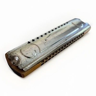 Vintage The TROUBADOUR Mundharmonika 15cm selten Made in Germany Sammlerstück