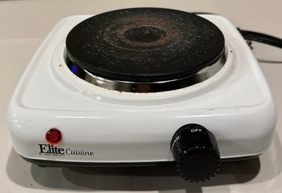 ELITE CUISINE ESB-301F 1000 Watts Countertop Single Cast Iron Electric Burner