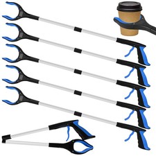 Foldable Grabber Reacher Tool 32 Inch, 6-Pack Heavy Duty Trash Picker Upper