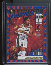 Aliyah Boston 2025 Panini Donruss WNBA Net Marvels Press Proof Blue Insert #10