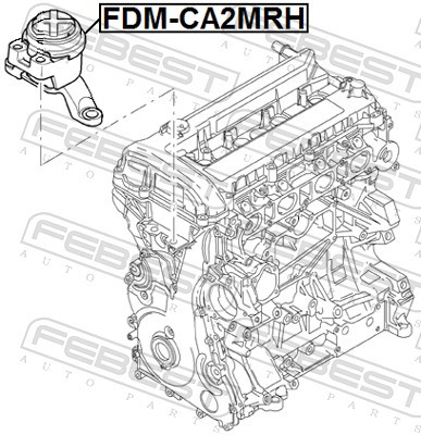 FEBEST-OE FDM-CA2MRH.OE Engine Mounting for FORD,FORD AUSTRALIA,VOLVO