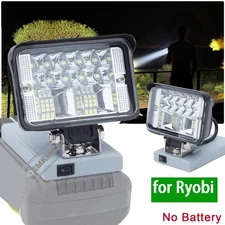 2800LM LED Work Light For Ryobi 40V Lithium Battery Emergency Floodlight US