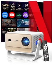 XGODY 25000 Lumen Projector Smart Android LED WiFi Bluetooth HDMI Home Theater