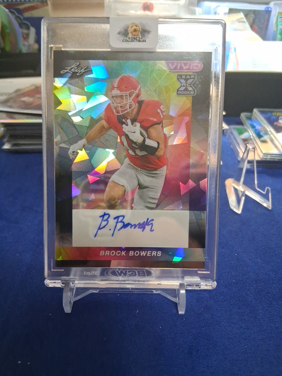 Brock Bowers Leaf Vivid Autographs #BABB2 Black Mojo