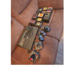 Atari 2600 Console Lot w/ Games, Controllers, Power Adapter, Star Wars