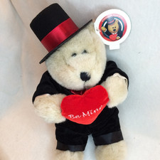 2002 Starbucks 18th Edition Bearista Bear Valentine Top Hat Tuxedo Be Mine NWT