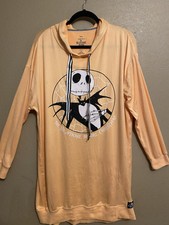 Disney Tim Burton Nightmare Before Christmas Womens L 12-14 Hoodie Lounge PJ