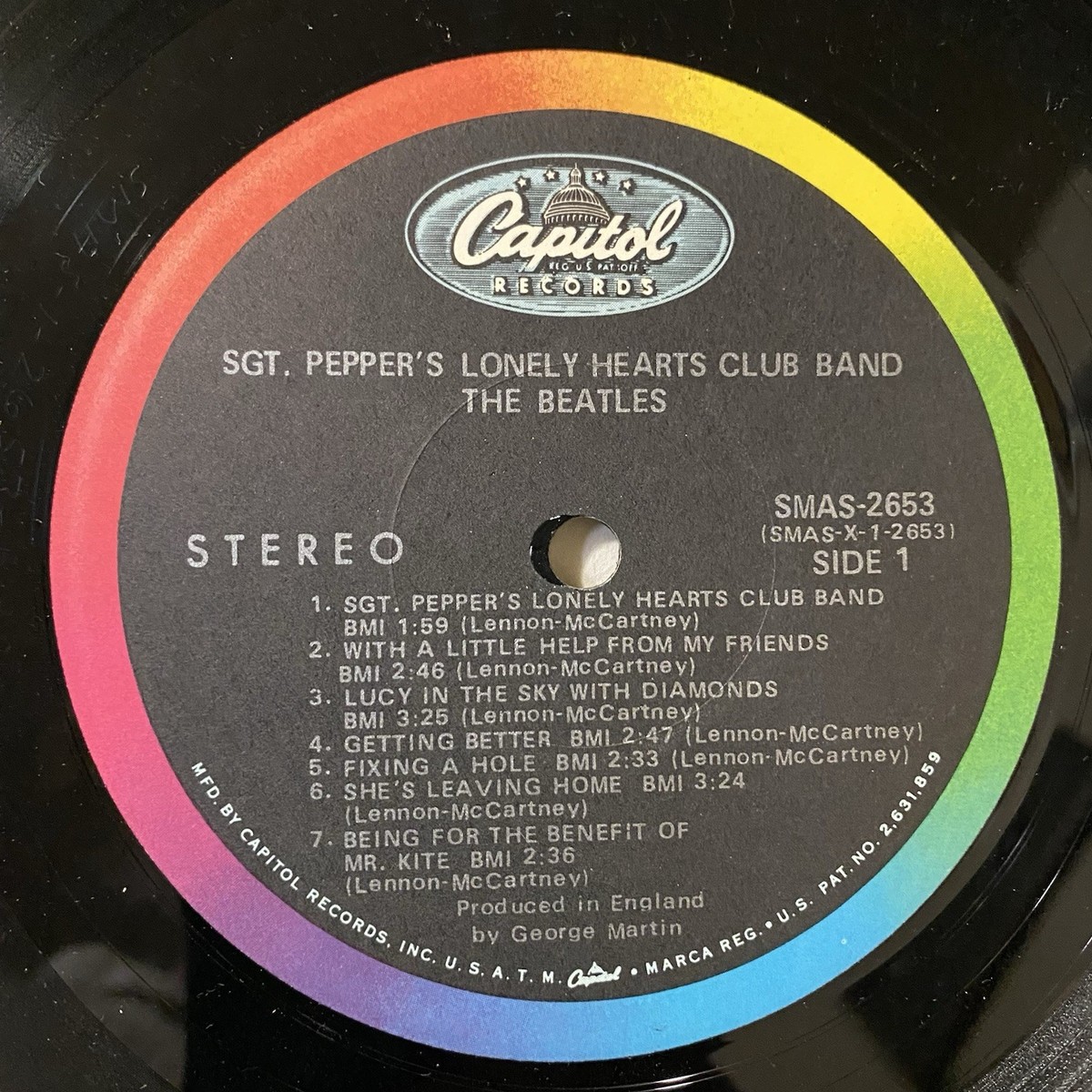 THE BEATLES Sgt. Pepper's Lonely Hearts Club Band - 1968 Capitol