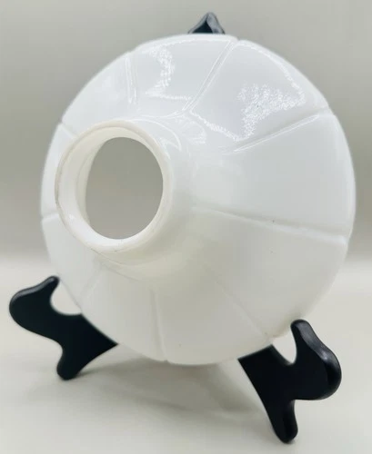 VTG ANTIQUE 9-1/2" MILK GLASS LAMP SHADE SHEFFIELD PETAL ARTDECO 2-1/4 FITTER