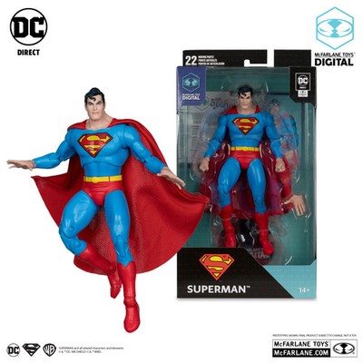 McFarlane Superman The Silver Age with Toys Digital Sammlerstück Actionfigur