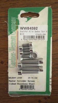 Gardner-Westcott Master Cylinder Schrauben-Kit   Edelstahl poliert   WW84592