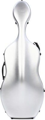 Eastman CACL30 Cello Case with Wheels - 4/4 Size, Silver (3-pack) Bundle