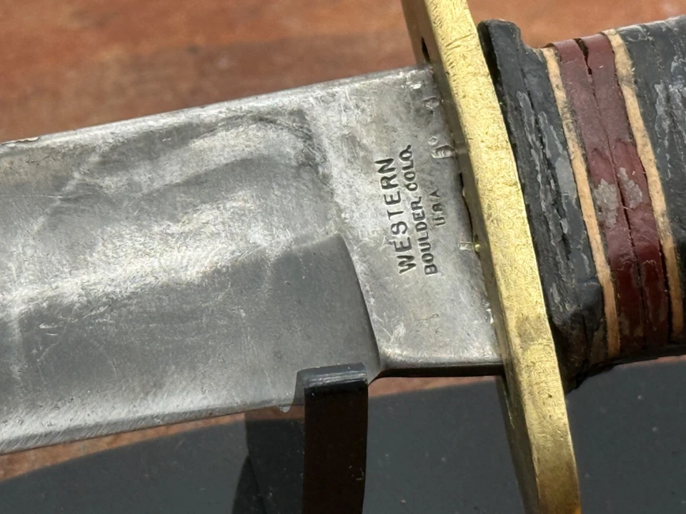 Vintage Western Boulder Colo. USA L46-6 Shark Fighting/Hunting Knife--2519.25 - Image 4 of 4