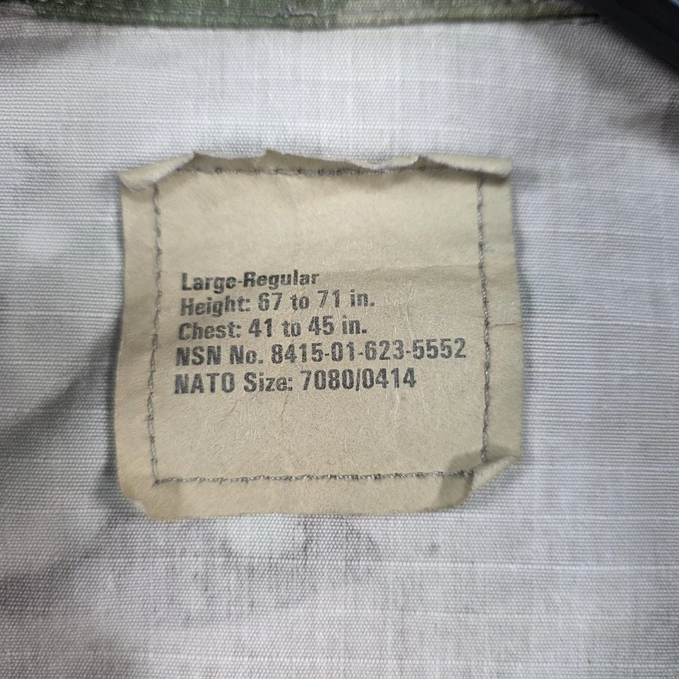 US Army ACU Jacket Mens Large Regular OCP Camo 50/50 NyCo NSN 8415-01-623-5552 - Image 4 of 4