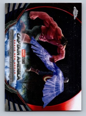 2025 Topps Chrome Marvel Studios #BNW-24 Red Hulk and Captain America Square Off
