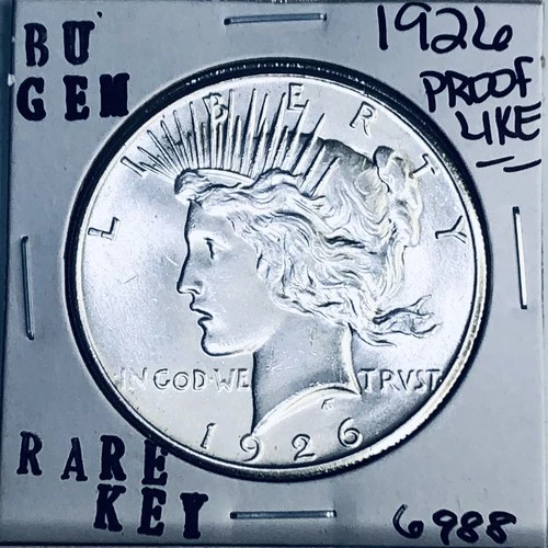 1926 P BU GEM PEACE SILVER DOLLAR UNC MS+++ U.S. MINT RARE COIN 6988