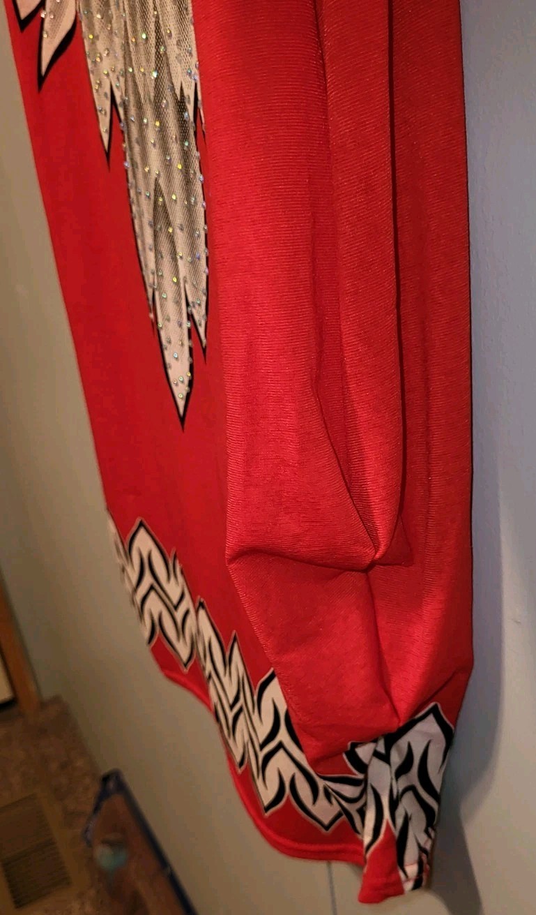 Ameri Mode Womens Red Feathers rhinestone Crystal… - image 6