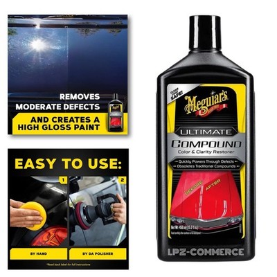 Meguiar's Ultimate Compound Pro-Grade Scratch Remover, Paint Correction 15.2 oz