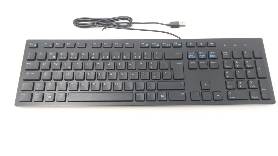 NEW Dell KB216 PORTUGUESE Slim Office Multimedia Desktop Keyboard (BLACK) RNC2G - Image 2 of 4