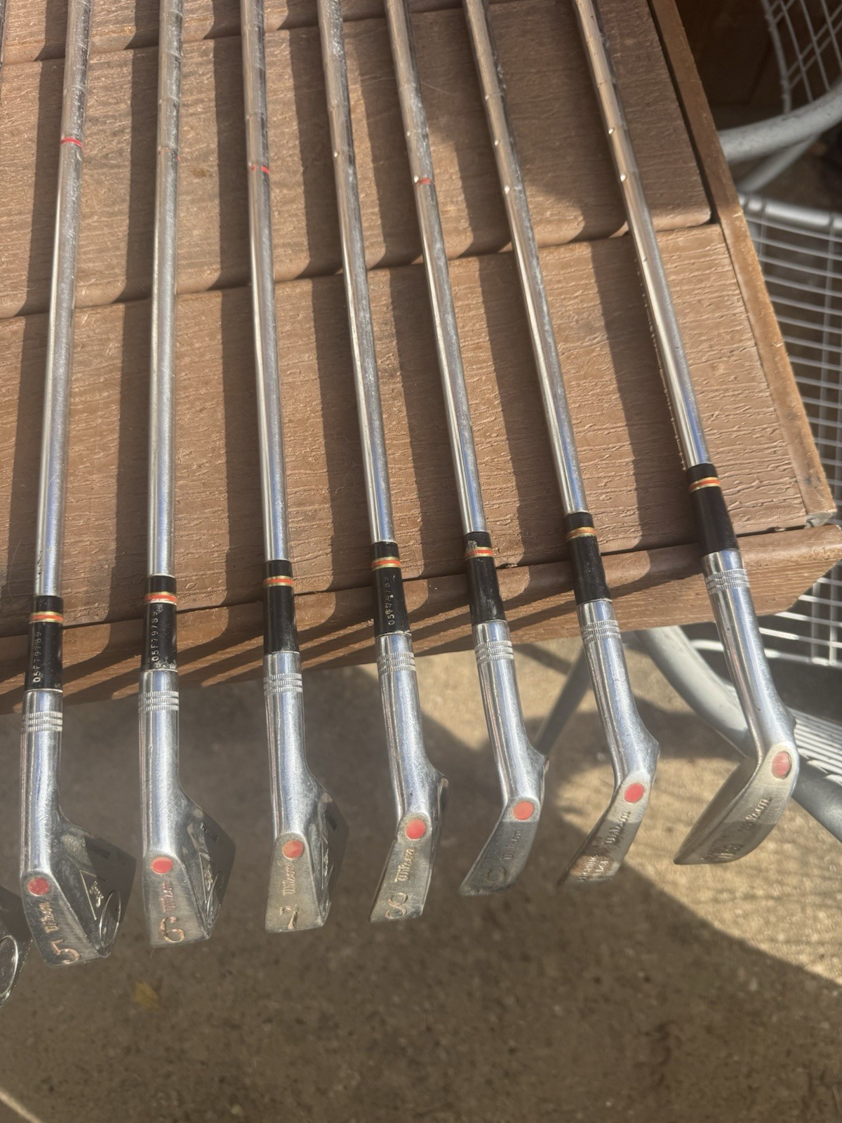 Wilson Staff Iron Set 1973-1974 Stiff  Iron 1-SW 2-9 Matching Numbers