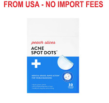 Peach Slices - Acne Spot Dots 30 ct - Hydrocolloid Pimple Patches for Face - A