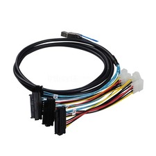 Mini SAS HD SFF-8644 to SFF-8482 29Pin Array Card SATA Hard Disk Data Cable 1/2M