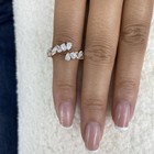 1.6ct Multishape Band Ring Rose Gold 14K Labcreated Diamond F/VS — photo 9