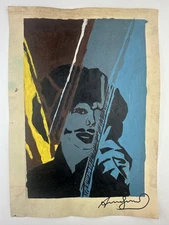 Andy Warhol COA Art Painting Original Drawing Vintage Paper Signed